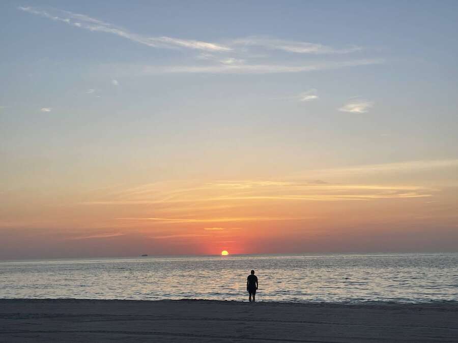 Sunrise over the Atlantic at Hollywood Beach