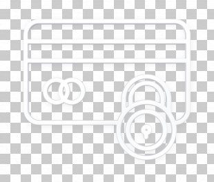 A white credit card and lock on checkered background.